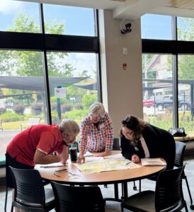 Educators participate in a small group discussion during HERC's Navigating the Holocaust professional development workshop.