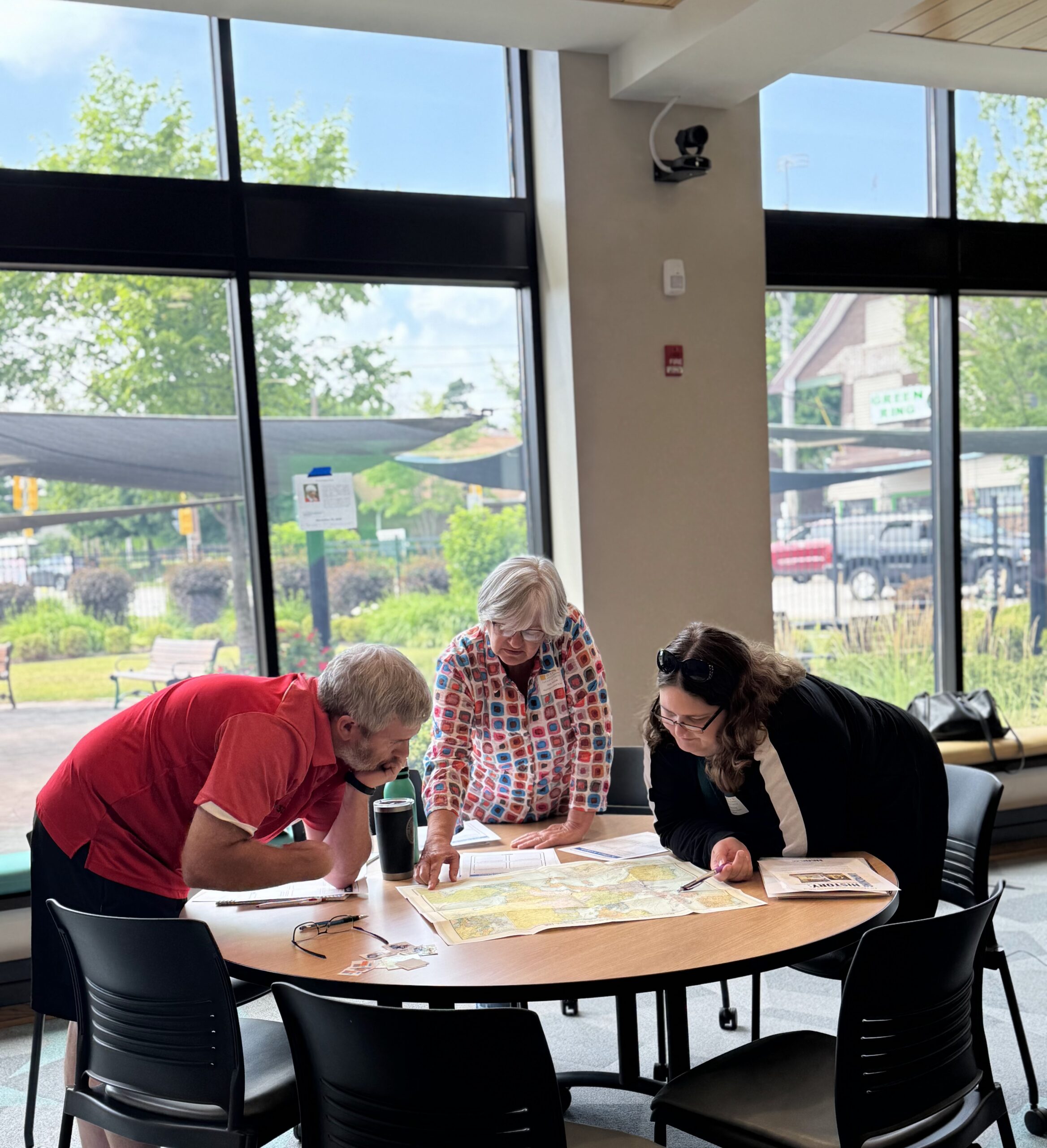 Educators participate in a small group discussion during HERC's Navigating the Holocaust professional development workshop.