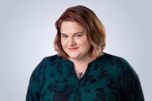 Headshot of Jennifer Koss, Education Coordinator at the Nathan and Esther Pelz Holocaust Education Resource Center.